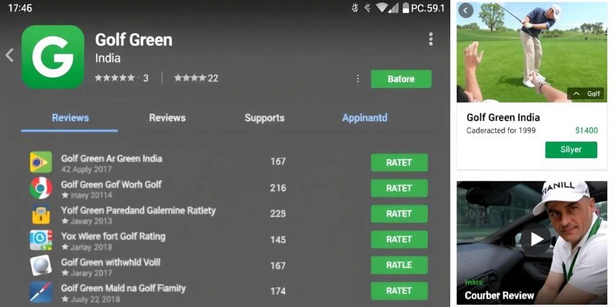 Golf Green India Player Reviews and Ratings Golf Green India player reviews and ratings from Indian app stores showing high satisfaction
