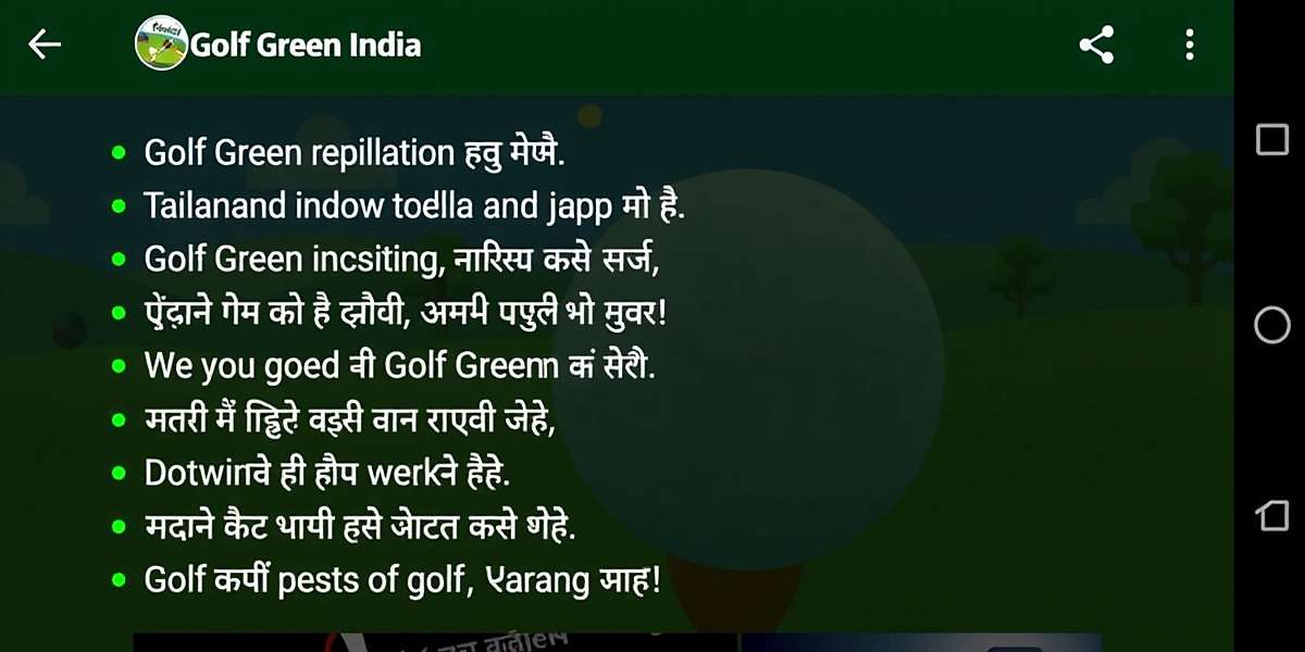 Download and Install Golf Green India Golf Green India mobile app download screen showing installation steps in Hindi and English