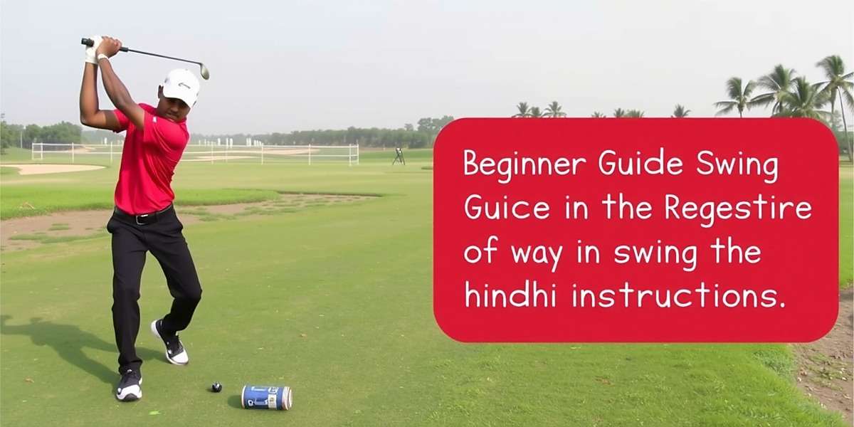 Golf Green India Beginner's Guide Golf Green India beginner's guide showing swing mechanics with Hindi instructions